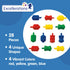 Excellerations Early STEM Toy, Connecting Fun Linking Pop Beads for Toddlers, Snap Lock Beads Set in Storage Bin, Pack