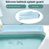 GREYWAWA 3FT Kids Bath Splash Protectors with Toy Organiz Tray Silicone Water Barrier & Strong Suction Cups Safe