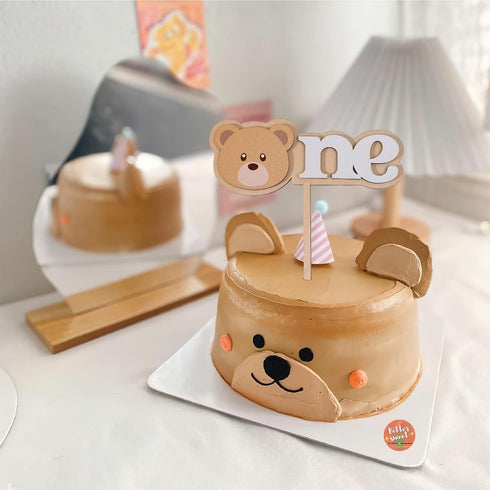 Topper,1st 1st Wooden Teddy Bear High Chair Banner - Teddy Bear Birthday Cake Birthday Teddy Bear Decorations,Beary