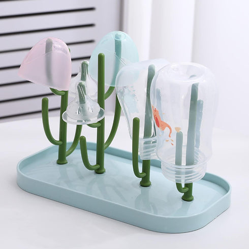 Countertop OULIGET Baby Bottle Drying Rack with Detachable Tray,Kitchen Drain Cup Holder,Baby Bottle Plastic Drying