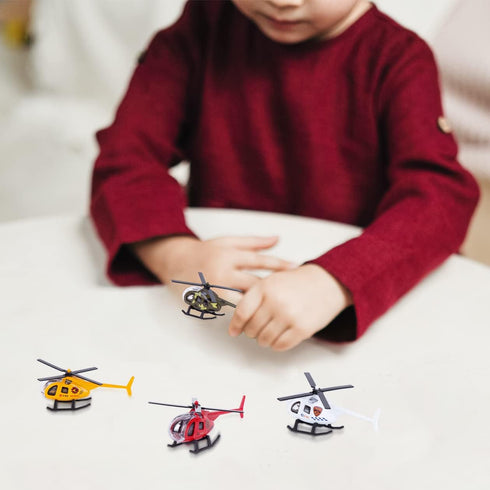 Alloy Mini Helicopters Model Toy - Police, Fire, Engineering Work, Military Helicopter - Diecast Helicopters