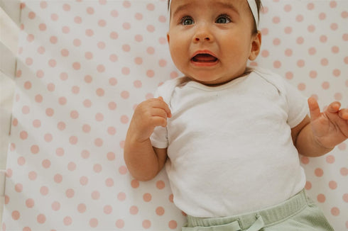 3 Pack Set 100% Pack NODNAL CO. Fitted Pink Mini Crib n Play Playard Portable Crib Sheets - Oeko-TEX Cotton Baby Girl