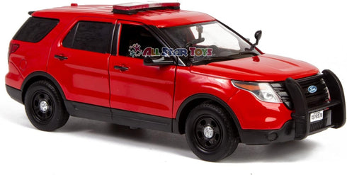 Motormax 1/24 2015 76978 All Star Toys Fire Department Diecast Model Ford Police Interceptor Utility Fire Marshal, Fire