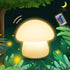MUID Mushroom Lamp, Rechargeable Night Light, Multi-Color LED Mushroom Nightlight, Dimmable Nightlamp for