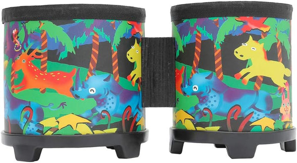 Bongo Drum 5"-6" Rhythm Club Drum for Kids, Colorful Mallets, Music Instrument, Special Christmas Birthday Gift