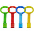 4 PCS Plastic Baby Crib Pull Rings - Kids Walking Exercises Assistant Stand Up Rings for Infant Baby Toddler