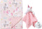 CREVENT Soft Cozy Baby Blankets Set, Unicorn, Boys Girls + Security Blanket, Newborn Essentials with Gift Bag