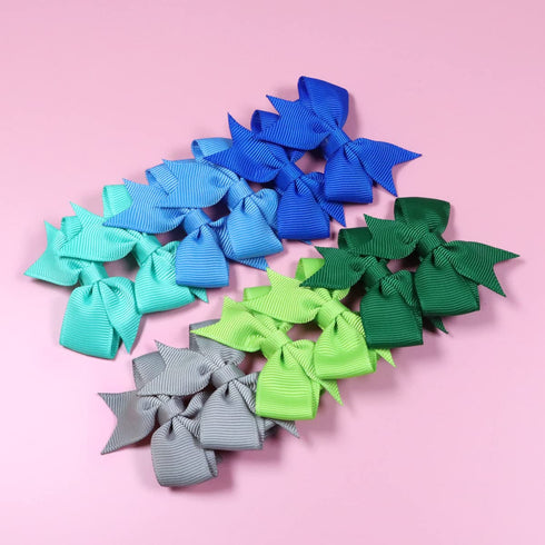 Baby Hair Clips 60PCS - 2" Fully Lined Tiny Hair Bows Alligator Clips for Infants and Toddlers