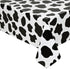 2 Pcs Cow Print Tablecloth - 87 x 51 Inches Plastic Table Cover for Farm Animal Birthday Party Supplies