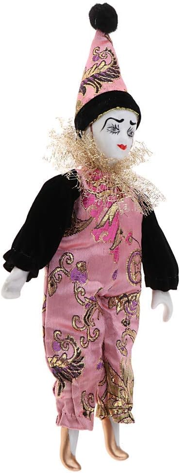 Clown Doll Clown Man Doll Halloween Decoration for Christmas, Birthday Gift 9inch - B