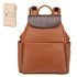 Leather Diaper Bag Backpack, 14 Pockets, Fashion Diaper Bag Leather with Changing