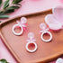 Unique 18 1 inch Small Pink Acrylic Crystal Pacifier Favors - Pieces, - Adorable Party Decorations for Baby Showers