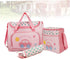 Set Large Capacity Diaper Bag for Moms Multi-Functional Travel Tote Changing Pad Stylish Car Pattern for Baby Nursing