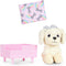 Glitter Girls Zeke 6-inch Dog Plush, Golden Retriever Stuffed Animal, Poseable Legs, 14-inch Doll Accessories for Kids