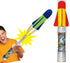 JA-RU Large Air Powered Rocket Launcher Pump Toy with Soft Foam Rockets, Outdoor Games for Kids