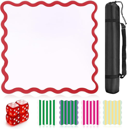 ZWFCGMMBC 32.4in Scalloped Mahjong MatAnti Slip Noise Reduction Mahjong Accessoriemahjong Table MatMajiong Mat