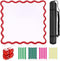ZWFCGMMBC 32.4in Scalloped Mahjong MatAnti Slip Noise Reduction Mahjong Accessoriemahjong Table MatMajiong Mat