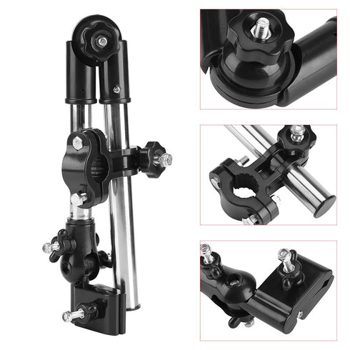 360° Adjustable Umbrella Holder for Stroller, Stretch Mount Stand Holder for Baby Stroller Pram Chair (#1)