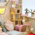 MAGQOO Dollhouse Miniature with Furniture DIY Wooden Dollhouse Kit Tiny House DIY House Kit Creative Room Idea Dust