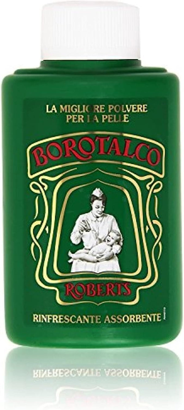 Italian Borotalco Classic Talc Powder, Travel Size Shaker