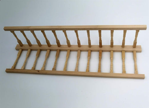Dollhouse Decoration Accessories, Miniature Fence Handrail 1:12, Cute House Mini Fence, Beige, 2 Pcs