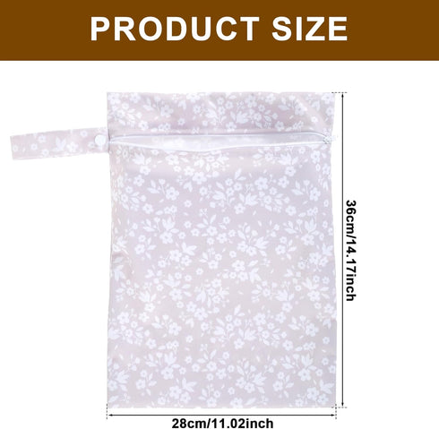 Tcwhniev 3 1) Pcs Wet Bags Storage Bags with Zipper Closure Waterproof Wet Storage Bag Wet Dry Bag for Swimsuits Baby