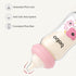 1 ((5.4oz (Pack 4), Red-1) YOHKOH Natural Glass Baby Bottle with Level Slow Flow Nipple, Newborn Anti-Colic Baby
