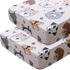 Soft Doggy Cute Puppy Doggies Printed Fabric Crib Sheet for Boys Girls,2