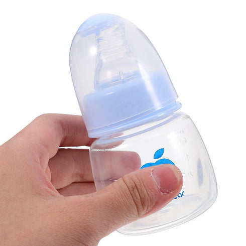 Set 9 Pack 4Oz Kisangel Mini Infant Feeding Bottles Plastic Baby Bottles with Soft Nipples Leak-Proof Design