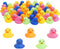 WAMSOLE 50 Pcs Multicolor Mini Rubber Ducks Baby Bath Toy ,Children Squeak and