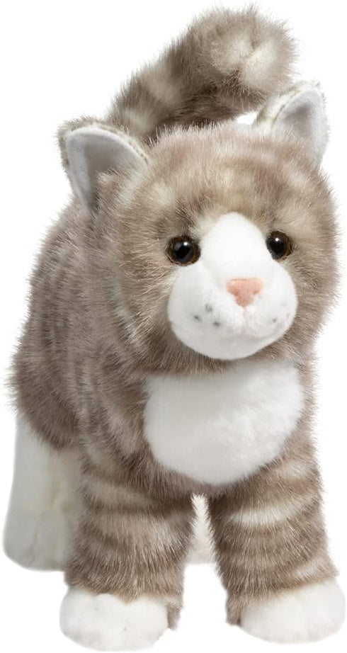 Douglas Zipper Gray Tabby Cat Plush Stuffed Animal
