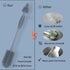 Double Sided Cleaning Brush, Soft Kitchen Scrub Brush, Reusable Silicone Bottle Cleaner, Long Handle