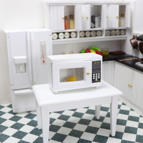 1:12 Miniature Microwave Dollhouse Accessories Oven Mini Kitchen Furniture Appliance Mini House Decoration Model Decor