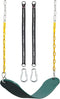 DECORLIFE Swing Seat for Swing Set, Replacement Kit with Tree Swing Straps, Supports 330lb, Green