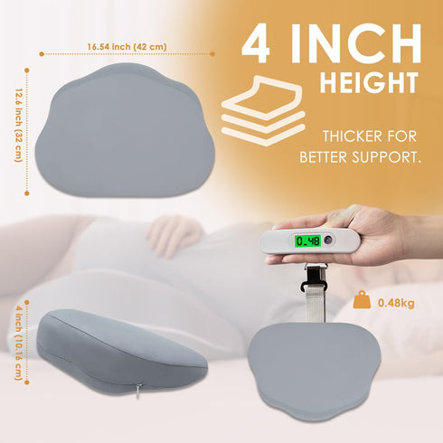 Chilling Home Portable Pregnancy Pillow Memory Foam Maternity Body Pillow for Sleeping- Multifunctional Pregnancy Wedge