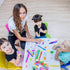 1035 Pcs 15 Colors 3 Sizes 22 Shape Bulk Foam Stickers, Self-Adhesive Geometry Shapes for Kids Classroom Art Crafts
