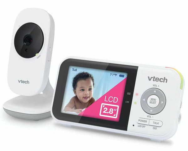 VTech VM819 Baby Monitor with Camera and Audio, 2.8 Screen Portable Baby