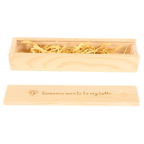BESTOYARD Decorative Pregnancy Test Keepsake Box Wood Pregnancy Test Storage Case with