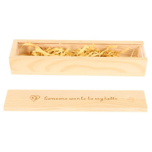 BESTOYARD Decorative Pregnancy Test Keepsake Box Wood Pregnancy Test Storage Case with