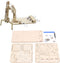 Walfront Hydraulic Wooden Robotic Arm Kit, Model Building Tool Set for Teaching DIY Science Interests