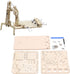 Walfront Hydraulic Wooden Robotic Arm Kit, Model Building Tool Set for Teaching DIY Science Interests