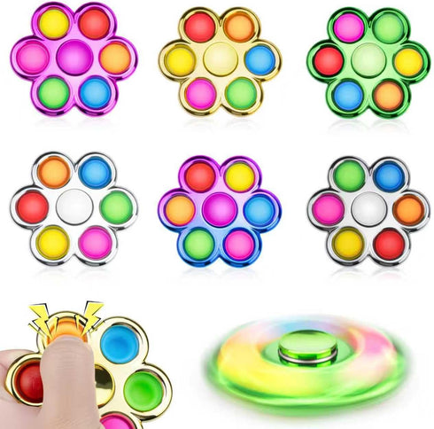 Fidget Spinner 6 Pack Pop,Fidget Spinners for Kids & Adults,Fidget Toys Adults