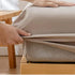 FIDSEJEONA Waterproof Fitted Sheet for Kids & Elderly Deep Pocket Mattress Cover, Solid Color Urine-Resistant
