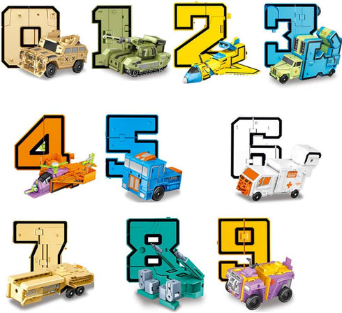 Cyeah Number Robot Math Toys for Kids, 20 Pieces Educational Mathematical Toys