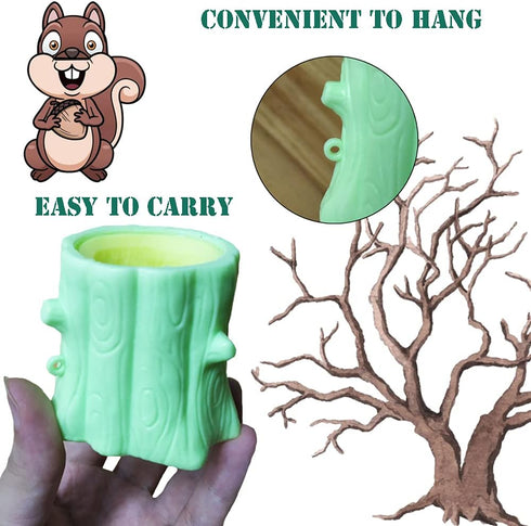 Squirrel Squeeze Toys, Evil Squirrel Decompression Rubber Fidget Toy, 4Pcs Stress Relief Gift for Kids and Adults