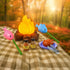 Set: 3,4,5,6 Educational Kids Camping Fake Campfire with Grill Sticks, Pretend Play Food, and Grill Kit - Perfect