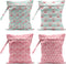 VBCVBGFH 4 Pack Cute Bow Cherry Wet Bag Waterproof Washable Reusable Wet Dry