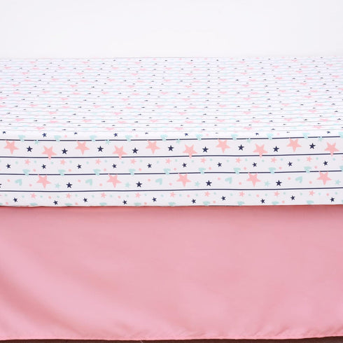 5 Set Set Sets JISEN Piece Crib Bedding for Girls Unicorns Baby Girl Bedding Crib Nursery Bedding - Crib Quilt Crib