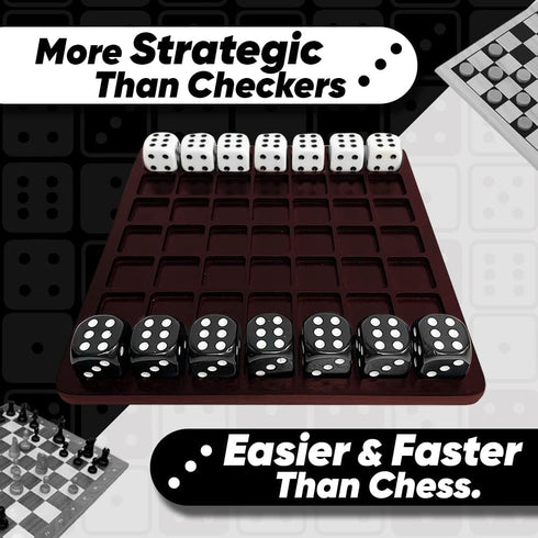 2 2 Dittle- Dice Battle | Player Dice Games for Adults | Adult Board Games for Players | Best Two Player Game
