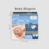 Minime Baby Diapers - Size 1, Newborn (6-11 lbs), 112 Count, Premium Ultra Soft Hypoallergenic Disposable Diapers